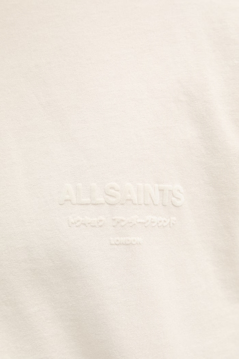 AllSaints t-shirt męski bawełniany XANDER beżowy M030JC