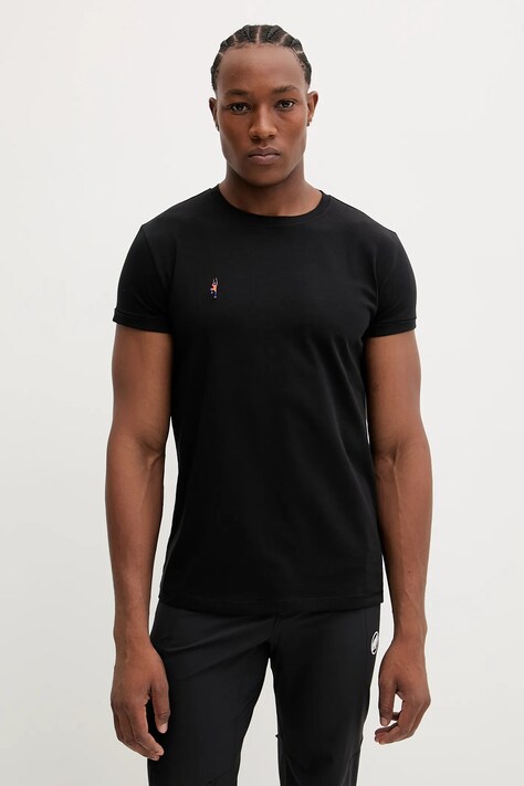 Mammut t-shirt sportowy męski kolor czarny gładki 1017.06800