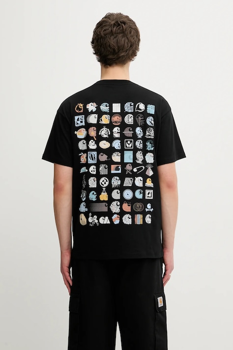 Carhartt WIP t-shirt bawełniany S/S C Logo Archive T-Shirt męski kolor czarny z nadrukiem I035439.89XX