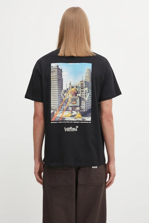 Carhartt WIP t-shirt bawełniany S/S Wiptopia T-Shirt męski kolor czarny wzorzysty I035492.89XX