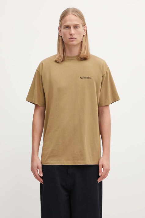 No Problemo t-shirt bawełniany Mini Problemo Tee męski kolor zielony z nadrukiem NP6000904