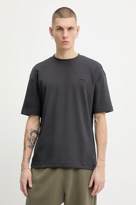 Hollister Co. t-shirt męski kolor szary gładki KI323-5410-900