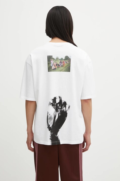 Undercover t-shirt bawełniany T.Shirt męski kolor biały z nadrukiem UC2E4813.7