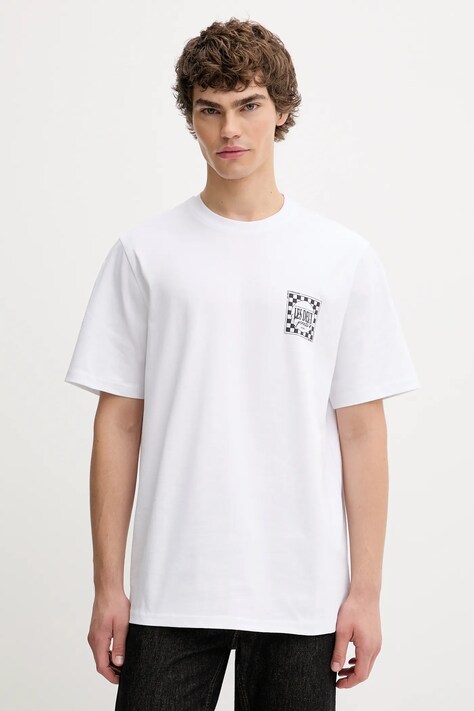 Les Deux t-shirt bawełniany Goods męski kolor biały wzorzysty 1000501