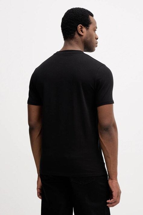 Karl Lagerfeld t-shirt męski kolor czarny z nadrukiem 554235.755087