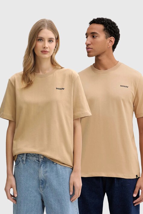 Bavlněné tričko Barrow zelená barva, s potiskem, F5BWUATH070