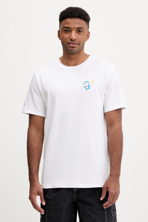 Converse t-shirt bawełniany X DORAEMON GRAPHIC kolor biały z nadrukiem 10028893.A01