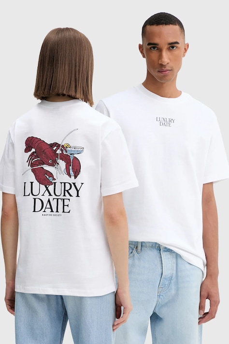 Kaotiko tricou din bumbac culoarea alb, cu imprimeu, AR021-01S-G002