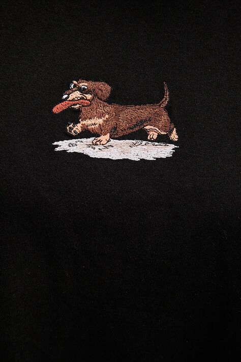 Бавовняна футболка Kaotiko — AW25-TSU01I, чорний — фото 10