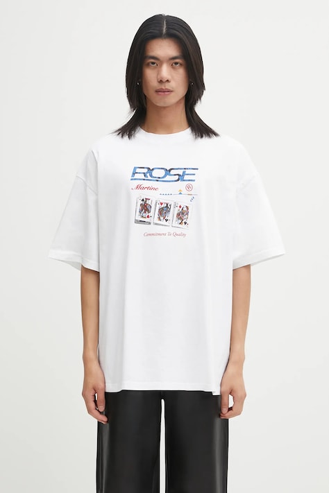 Martine Rose t-shirt in cotone Oversized S/S colore bianco 621JE06000F