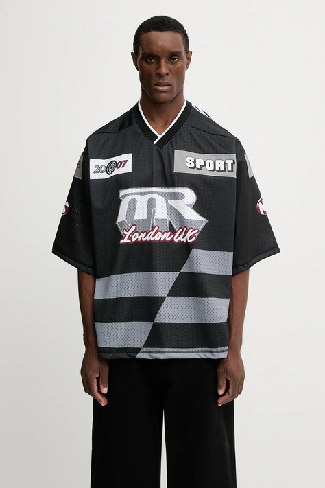 Martine Rose t-shirt Oversized Hockey Top black color patterned 129JT10009