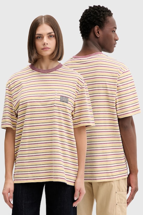 Guess Originals tricou din bumbac culoarea galben, cu imprimeu, M5BI18 K8FQ4