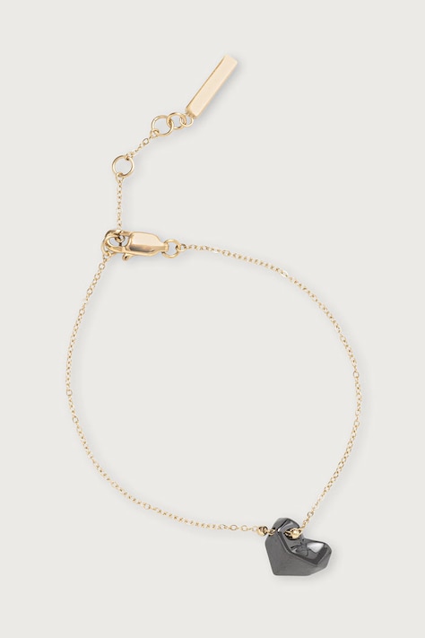 Calvin Klein Bransoletka damska ze stali nierdzewnej Faceted Heart 35001001