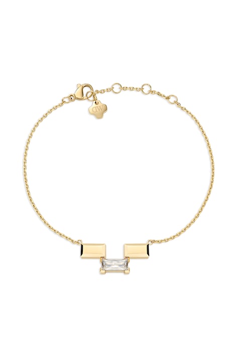 Daniel Wellington Bransoletka damska ze stali nierdzewnej z cyrkonią Bric DW00402133
