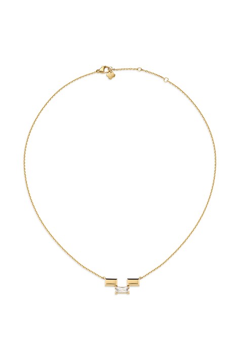 Daniel Wellington Naszyjnik damski ze stali nierdzewnej z cyrkonią Bric DW00402129