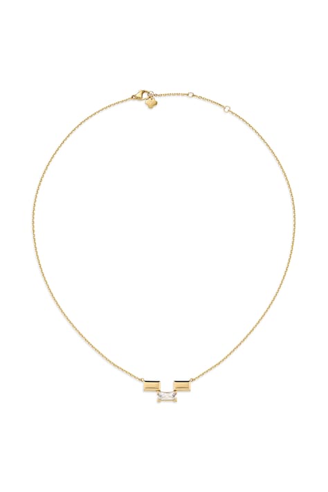 Daniel Wellington Naszyjnik damski ze stali nierdzewnej z cyrkonią Bric DW00402129