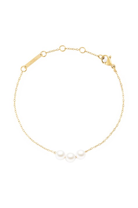 Daniel Wellington Bransoletka damska pozłacana Pearl Trio DW00402104