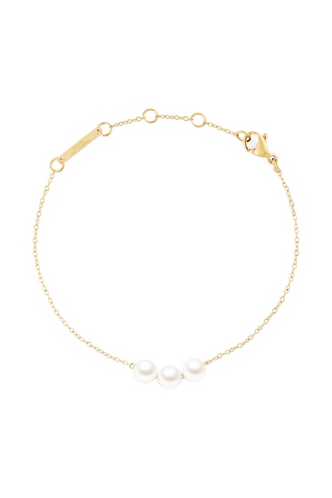 Daniel Wellington Bransoletka damska pozłacana Pearl Trio DW00402104