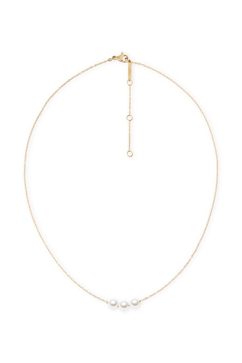 Daniel Wellington Naszyjnik damski pozłacany Pearl Trio DW00402110