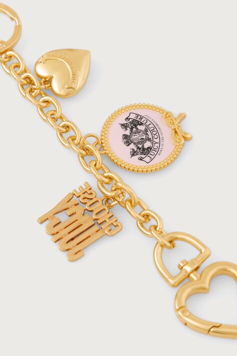 Juicy Couture Kľúčenka dámska kovová MULTI CHARMS WIJ2699E6WIZ
