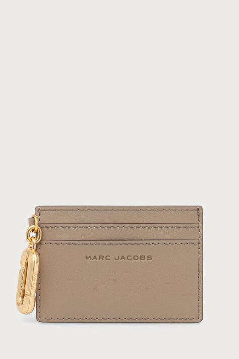 MARC JACOBS Etui na karty damskie skórzane CARD CASE beżowe 2P6SMP016S01