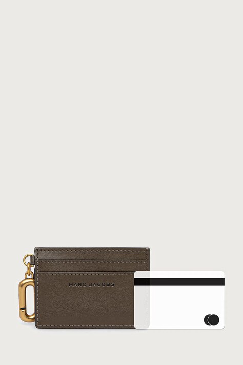 MARC JACOBS Etui na karty damskie skórzane CARD CASE zielone 2P6SMP016S01
