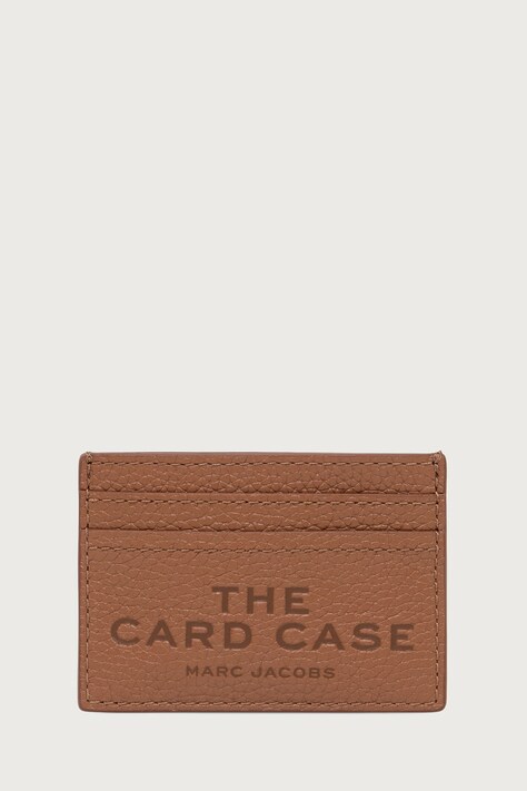 MARC JACOBS Θήκη για κάρτες γυναικεία δερμάτινη THE CARD CASE καφέ 2P4SMP045S02