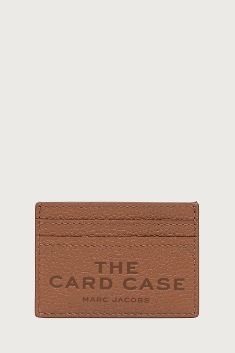 MARC JACOBS Θήκη για κάρτες γυναικεία δερμάτινη THE CARD CASE καφέ 2P4SMP045S02