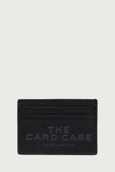 MARC JACOBS Θήκη για κάρτες γυναικεία δερμάτινη THE CARD CASE μαύρη 2P4SMP045S02