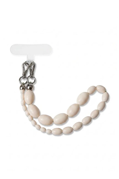 BERRIES prívesok na telefón dámsky z syntetickej živice Alabaster phone strap GB038