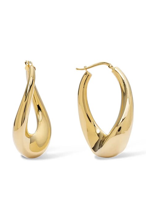 BERRIES naušnice za žene pozlaćene srebrne Loop Earrings KE0103FG