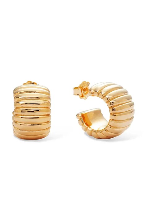 BERRIES Náušnice dámske pozlátené strieborné Bott Earrings KE098FG
