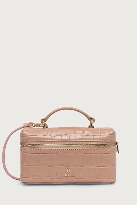 Furla Torebka crossbody damska skórzana Camelia Micro różowa WE00625.BX4255.4910S