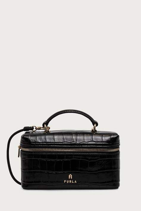 Furla Kosmetyczka damska skórzana Camelia Micro czarna WE00625.BX4255.O6000