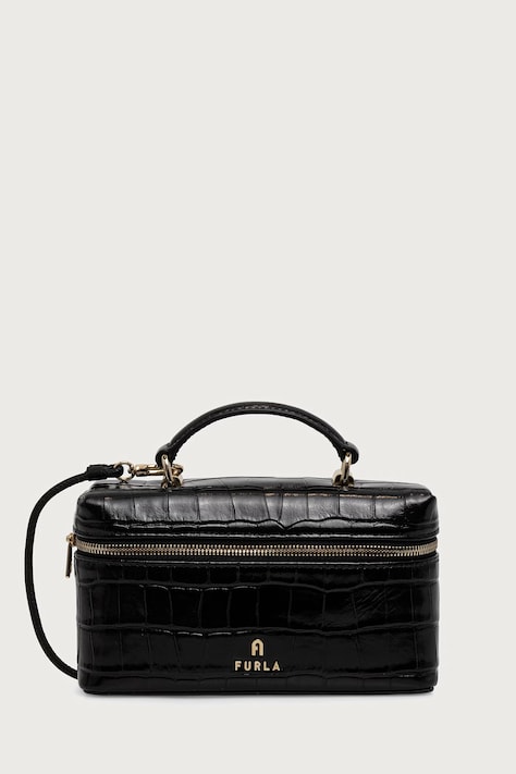 Furla Kosmetyczka damska skórzana Camelia Micro czarna WE00625.BX4255.O6000