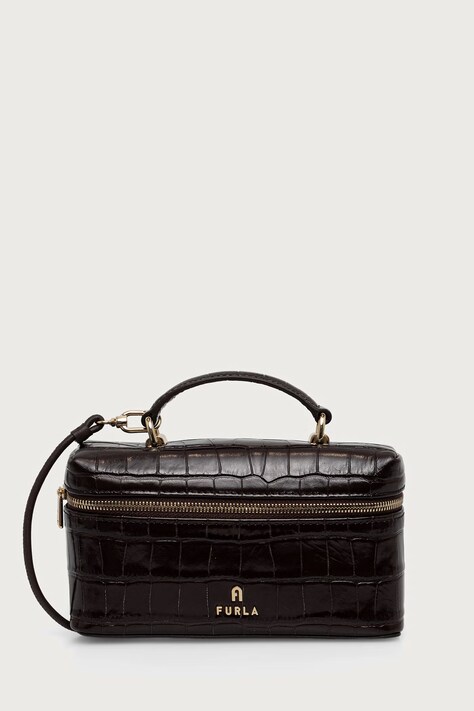 Furla Kosmetyczka damska skórzana Camelia Micro brązowa WE00625.BX4255.2460S