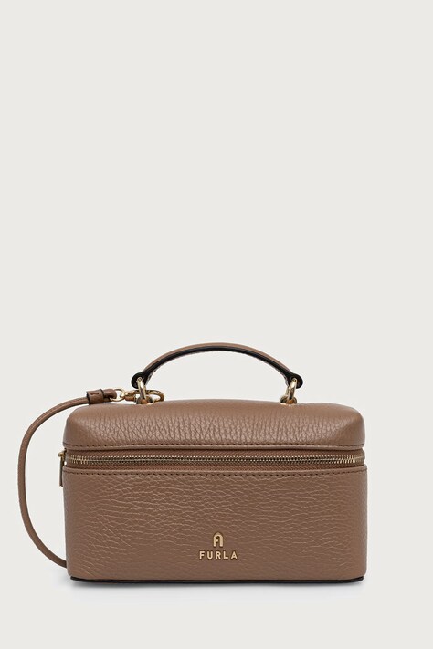 Furla Torebka crossbody damska skórzana Camelia Micro brązowa WE00625.HSF000.4489S