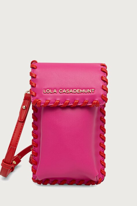 Lola Casademunt Pokrowiec na telefon damski z imitacji skóry różowy LS2612024