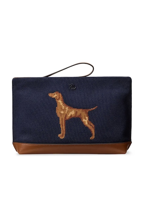 Lauren Ralph Lauren Kosmetyczka damska bawełniana granatowa 432P18736