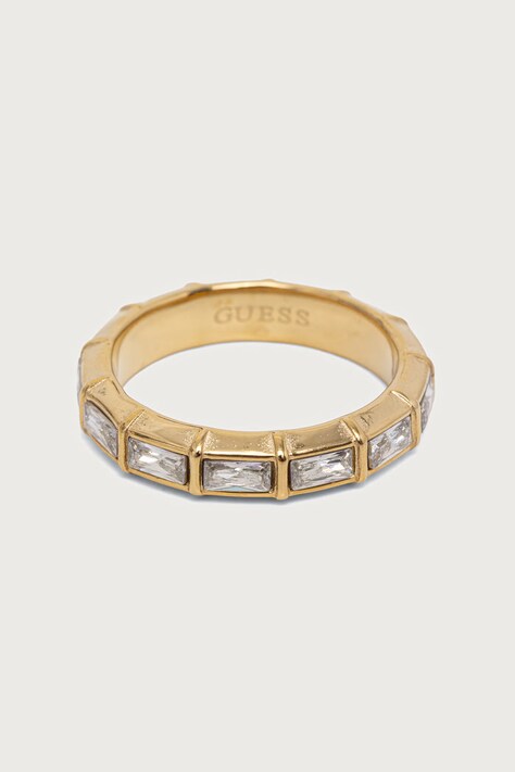 Guess Пръстен дамски от неръждаема стомана LES BAGUETTES JUBR06.333JW