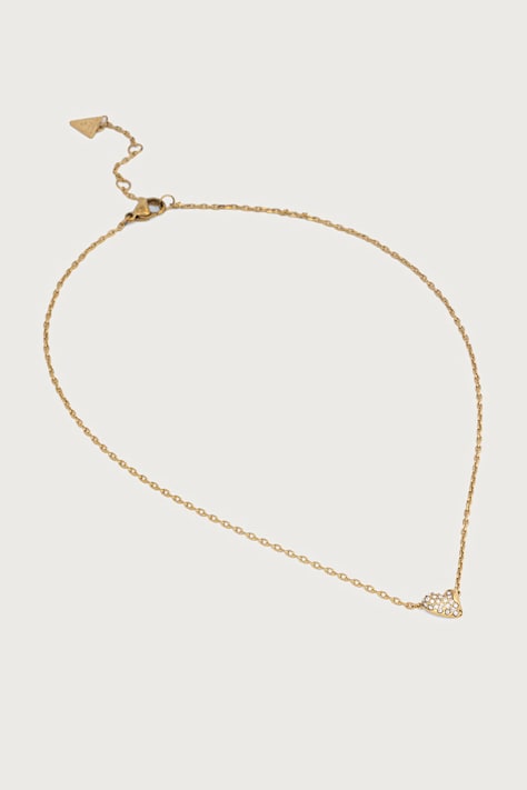 Guess Naszyjnik damski ze stali nierdzewnej GOLDEN LOVE JUBN06.370JW