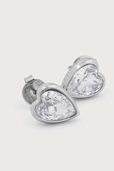 Guess сережки жіночі CRYSTAL LOVE — AW26-AKDZ1D, срібний — фото 3