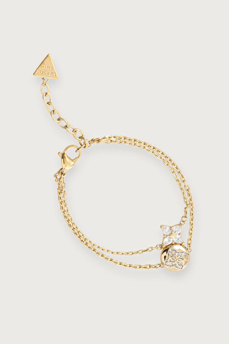 Guess Bransoletka damska ze stali nierdzewnej SPINNING BLOOM JUBB06.469JW