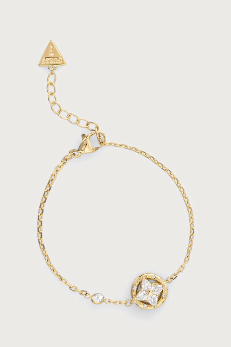 Guess Bransoletka damska ze stali nierdzewnej SPINNING BLOOM JUBB06.462JW
