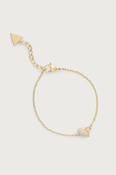 Guess Bransoletka damska ze stali nierdzewnej GOLDEN LOVE JUBB06.449JW