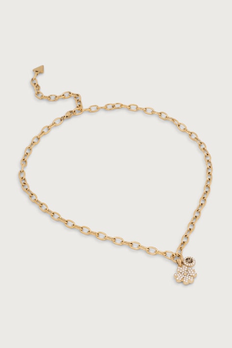 Guess Naszyjnik z zawieszką damski ze stali nierdzewnej LOVE BITES JUBN06 043JW