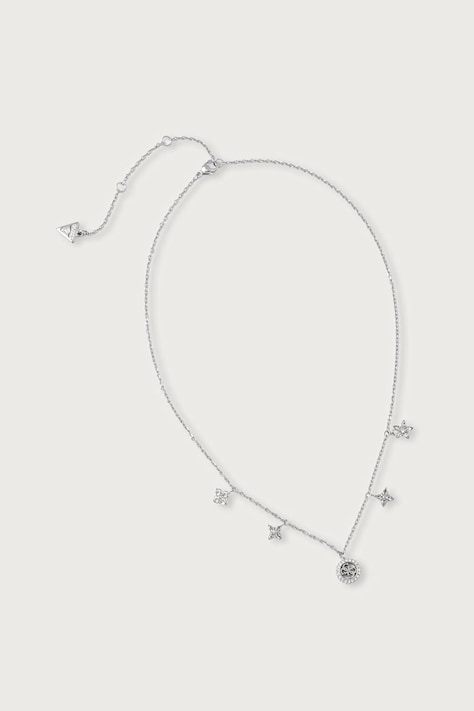 Guess Lănțișor pentru femei din oțel inoxidabil SECRET GARDEN JUBN06 032JW