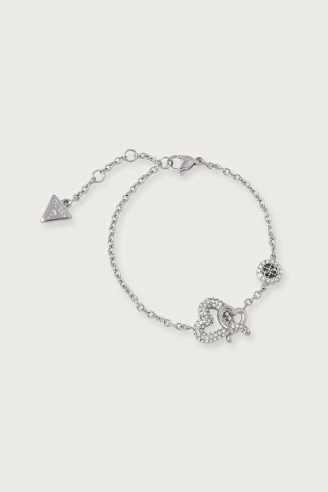 Guess Bransoletka damska ze stali nierdzewnej z cyrkonią LOVE BITES JUBB06 052JW
