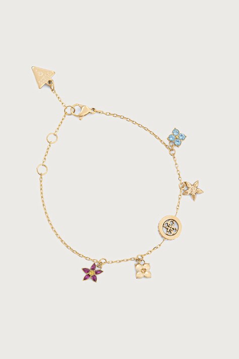 Guess Bransoletka damska ze stali nierdzewnej z cyrkonią SECRET GARDEN JUBB06 033JW