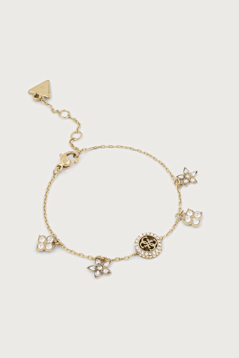 Guess Bransoletka damska ze stali nierdzewnej z cyrkonią SECRET GARDEN JUBB06 033JW